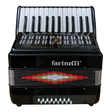 Acordeon Farinelli 25 Teclas 16 Bajos Negro, 25k16bn